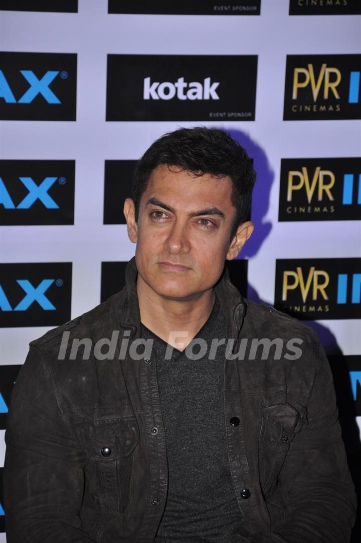 Aamir Khan launching Kotak IMAX PVR Phoenix with Ajay & Sanjeev Bijli