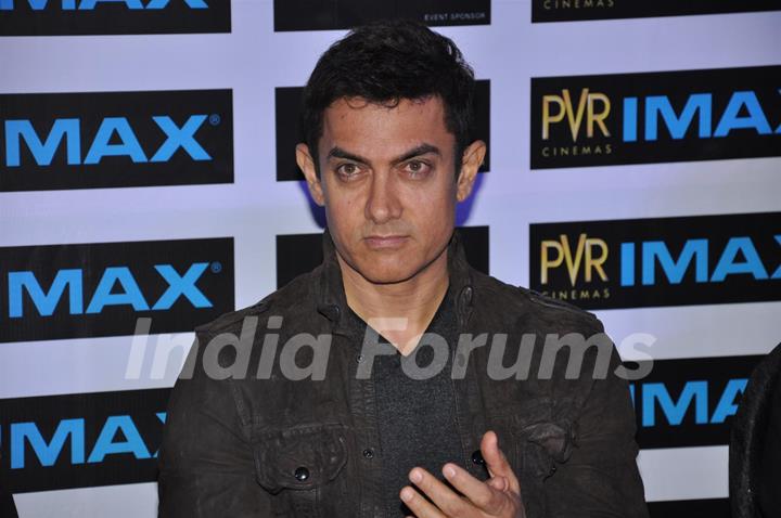 Aamir Khan launching Kotak IMAX PVR Phoenix with Ajay & Sanjeev Bijli