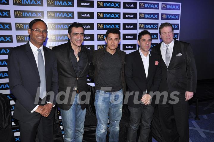 Aamir Khan launching Kotak IMAX PVR Phoenix with Ajay & Sanjeev Bijli