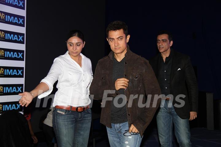 Aamir Khan launching Kotak IMAX PVR Phoenix with Ajay & Sanjeev Bijli