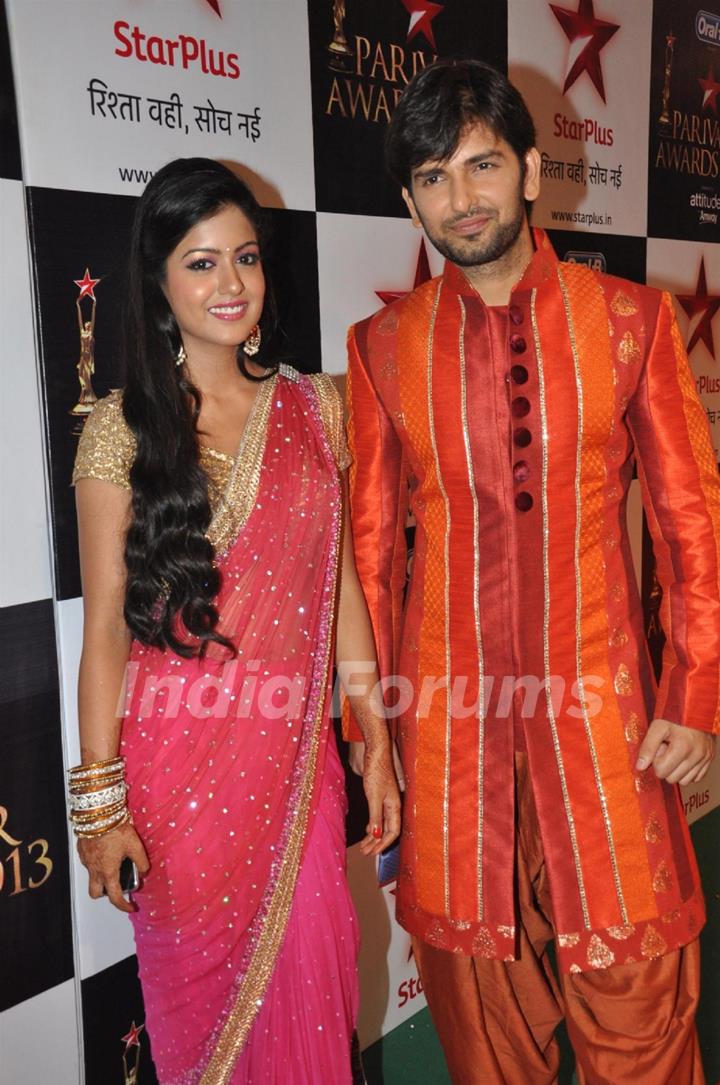 Ishita Dutta and Rahul Sharma at Star Parivaar Awards 2013