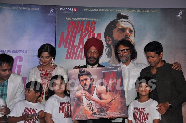 Bhaag Milkha Bhaag Music Launch at PVR ECX in Andheri, Mumbai