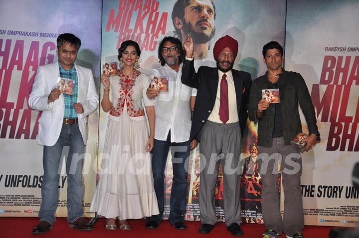 Bhaag Milkha Bhaag Music Launch at PVR ECX in Andheri, Mumbai