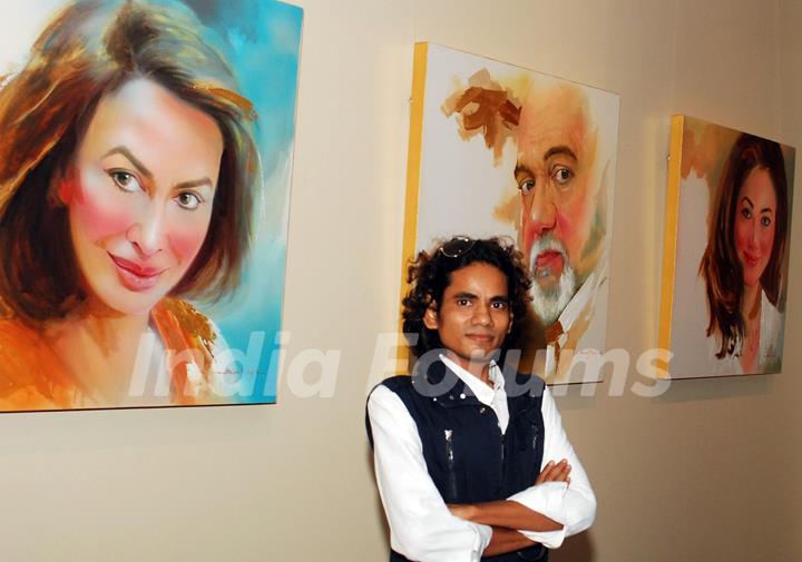 Painting exhibition by Bharat Singh