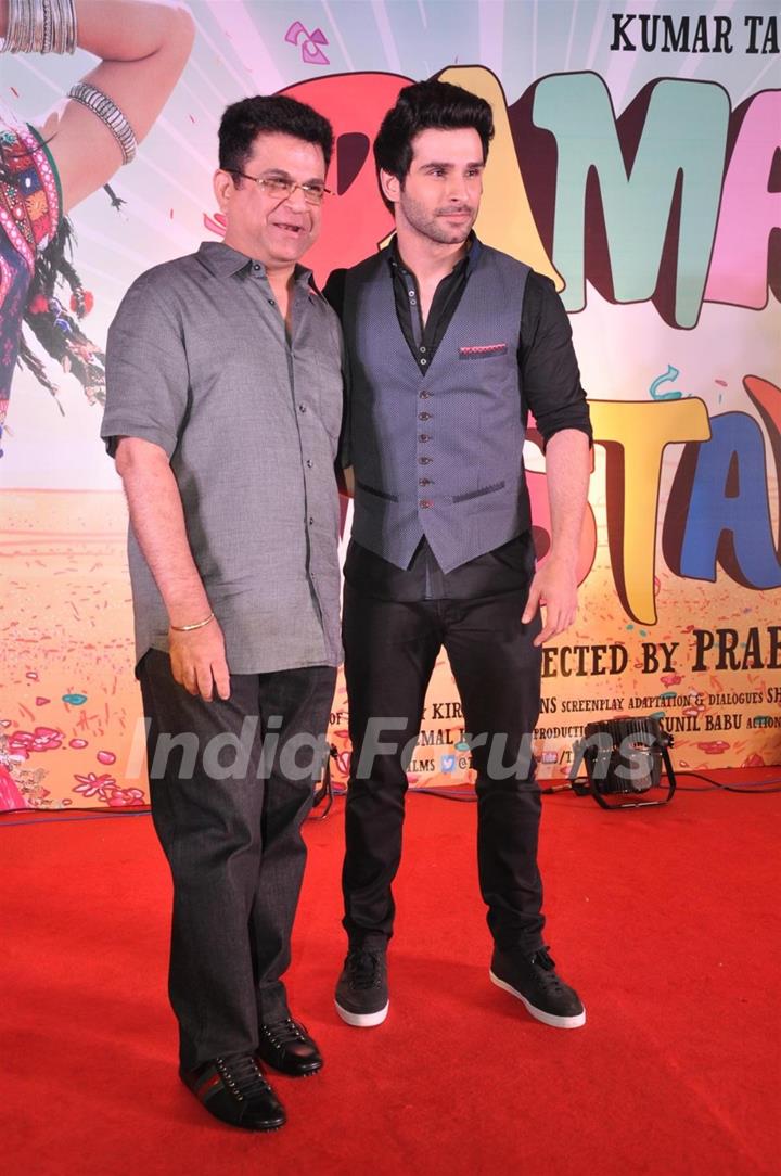 Jacqueline and Girish Kumar at song launch for film Ramaiya Vastavaiya