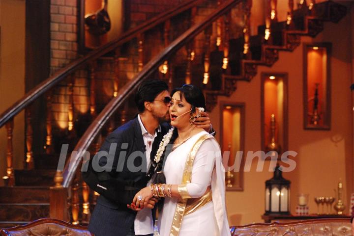 Cast of Chennai Express on the sets Comedy nights with Kapil Sharma