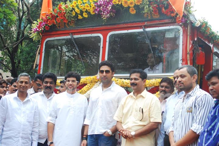 Abhishek Bachchan at Flag off ceremony of BEST’s new special busses