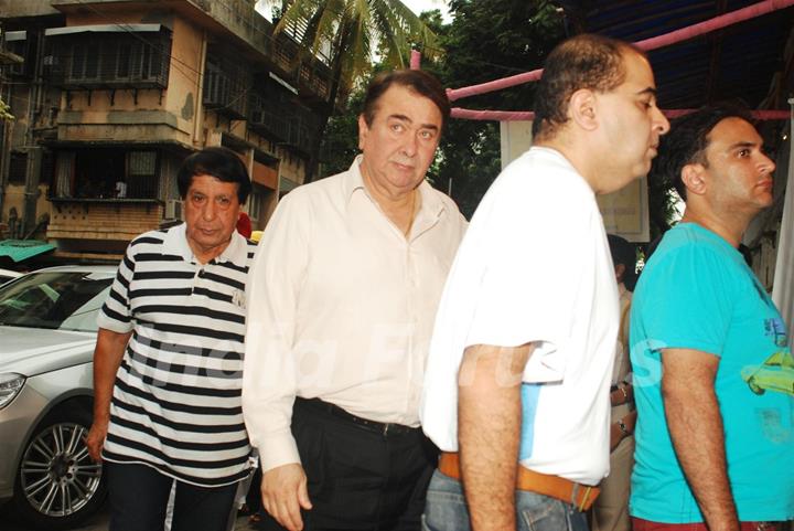 Randhir Kapoor at Condolence meeting of late Legendary Actor Pran