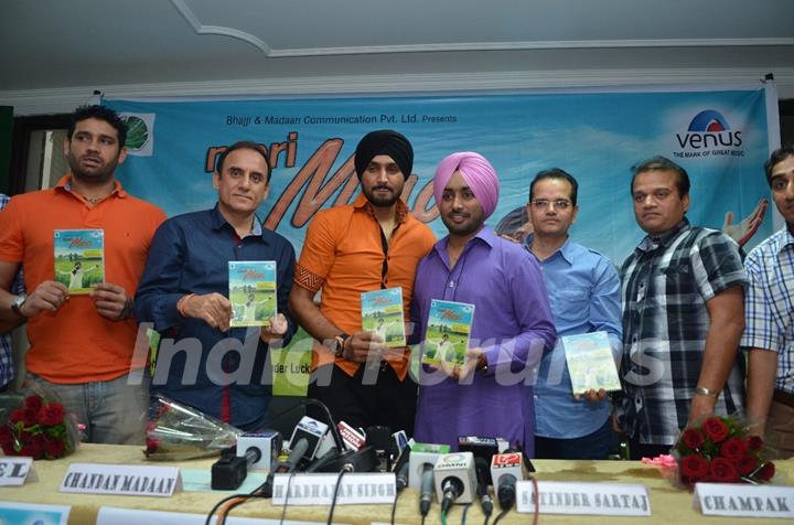 Harbhajan Singh at the Press Conference for his album Meri Maa