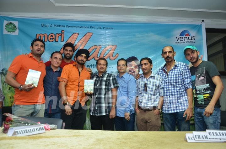 Harbhajan Singh at the Press Conference for his album Meri Maa