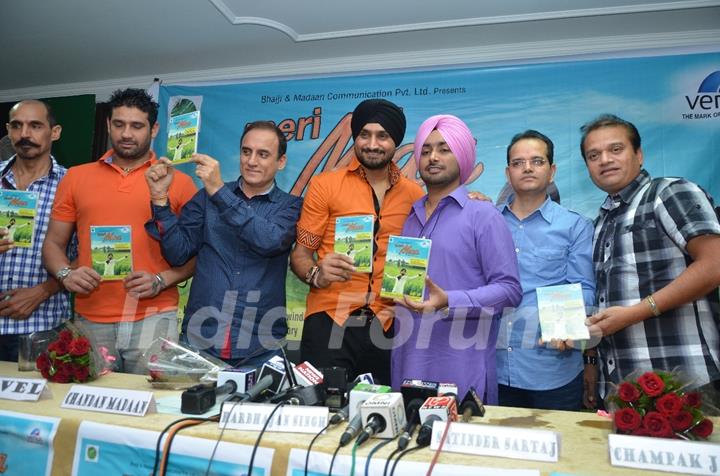 Harbhajan Singh at the Press Conference for his album Meri Maa