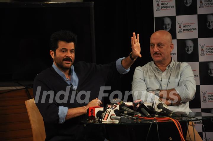 Anil Kapoor & Anupam Kher at An Actor Prepares: Behind The Success