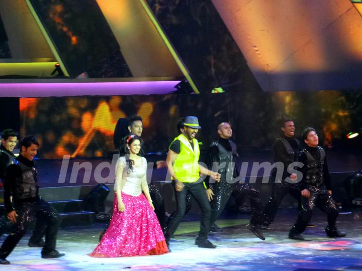 Sridevi With Prabhu Deva at 14th IIFA awards at Macau