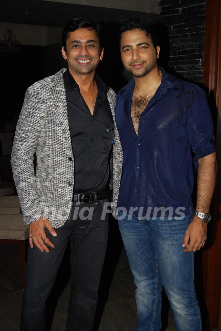 Anuj Saxena and Nikhil Arya at Producer Rajan Shahi’s Bash