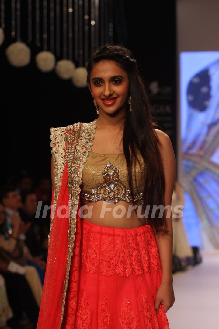 TV Celebs walk the ramp for Gitanjali Gems at IIJW 2013