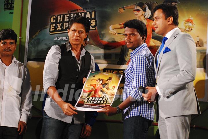 Shahrukh Khan during the promotion of film Chennai Express