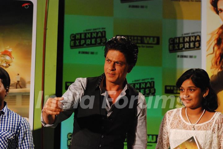 Shahrukh Khan during the promotion of film Chennai Express