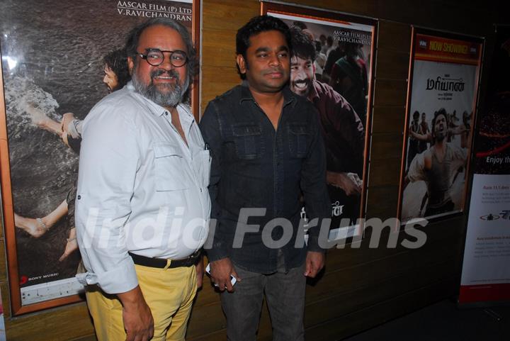 Bharatbala and A R Rahman were at the Special screening of Tamil film Maryan in Mumbai