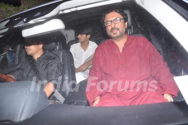 Sanjay Leela Bhansali arrives at Shahrukh Khan's Grand Eid Party at Mannat