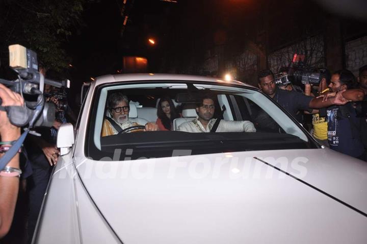The Bachchan's always arrive in Style!-Shahrukh Khan's Grand Eid Party