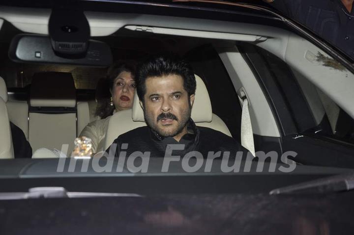 Bollywood actor Anil Kapoor arrives at Shahrukh Khan's Grand Eid Party at actor's residence Mannat