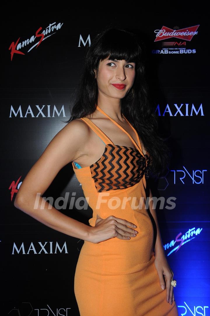 Sonia Birje brought at burst of color at the Maxim special issue launch