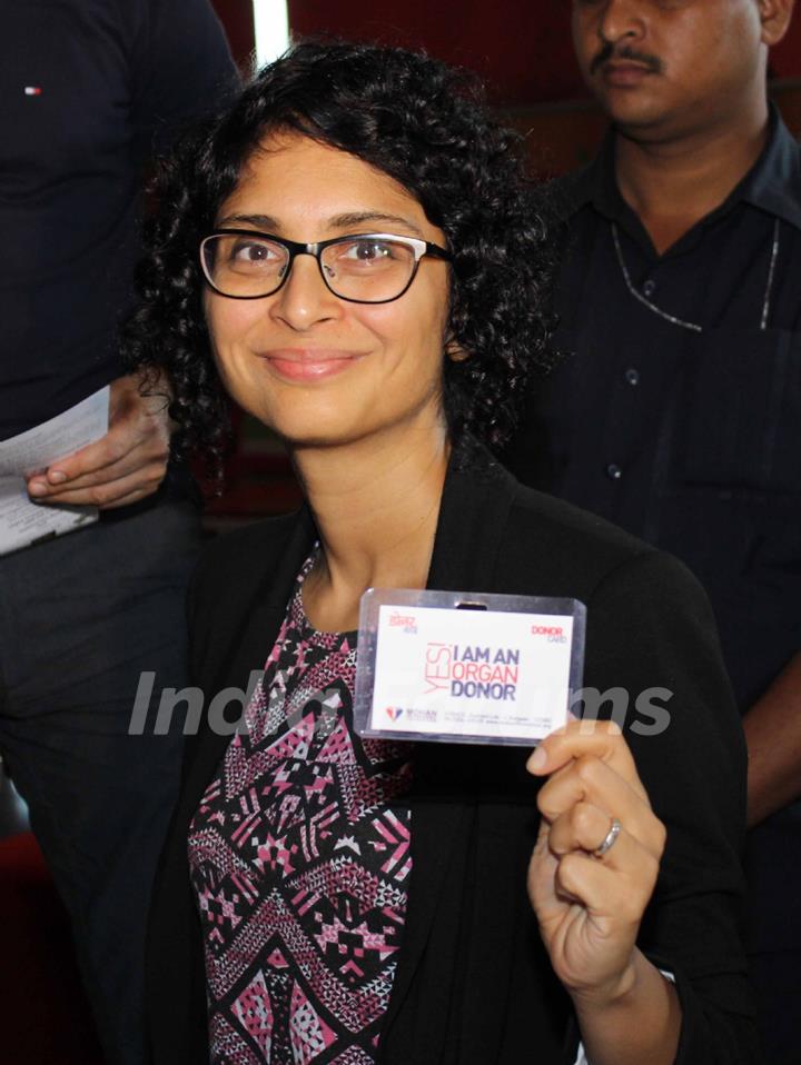 Kiran Rao at 'Pledge to donate Organs', Initiative