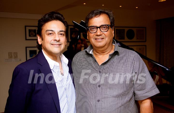 Adnan Sami & Shubash Ghai at a party hosted by Adnan at his house