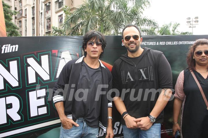 Shahrukh Khan and Rohit Sheety at Big Cinemas