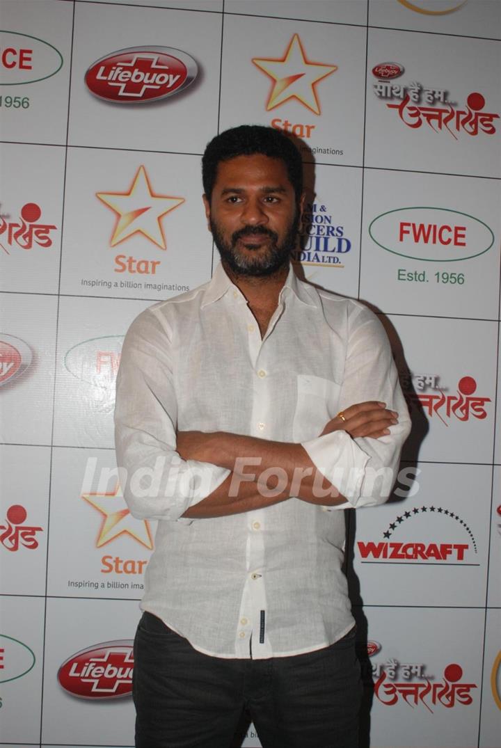 Prabhudeva at the 'Saath Hain Hum Uttarakhand' donation drive