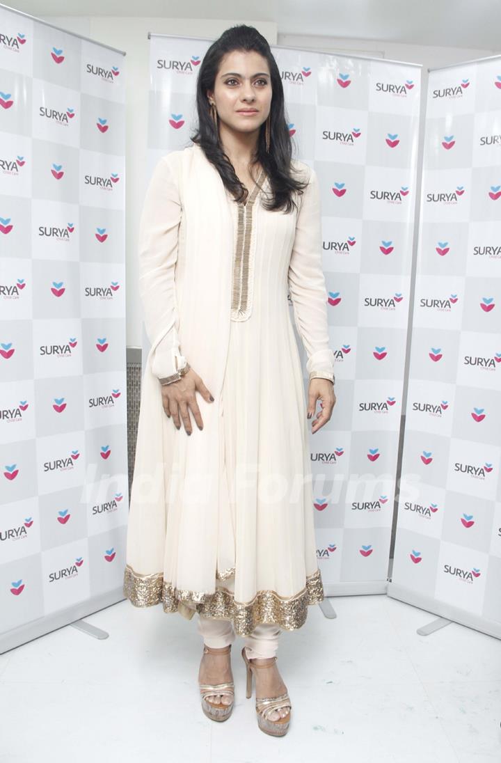 Kajol at the launch of NICU at Surya Child Care Hospital