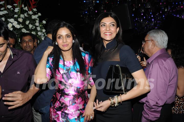 Sridevi and Sushmita Sen seen enjoying at the party