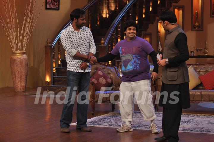 Ajay Devgn at Satyagraha's  Promotion on Comedy Nights with Kapil