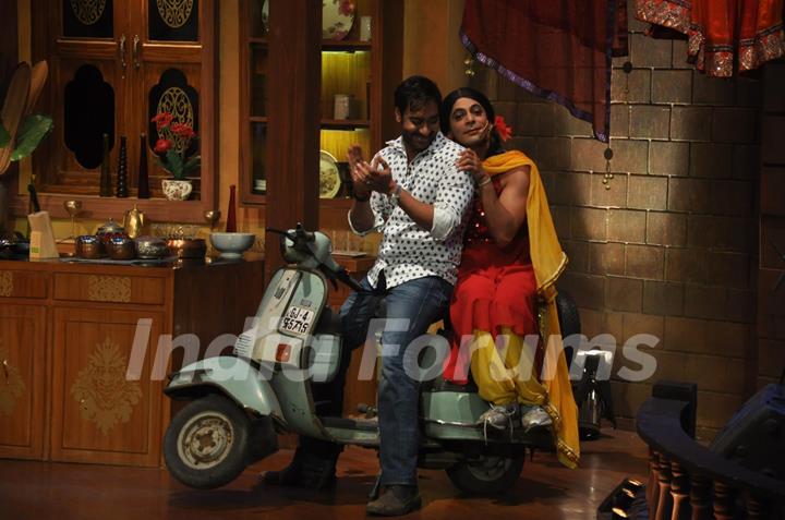 Ajay Devgn at Satyagraha's  Promotion on Comedy Nights with Kapil