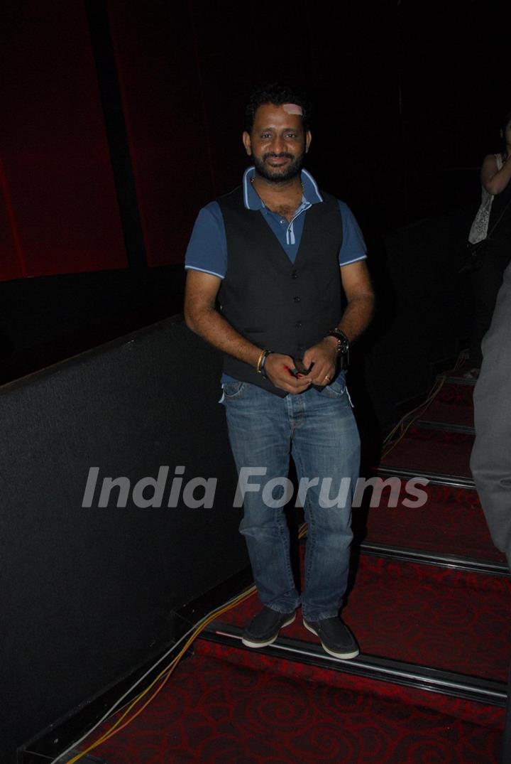 Resul Pookutty during the trailer and first look launch of upcoming 3D film Warning