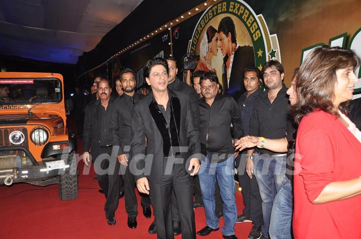 King Khan arrives at the Chennai Express success party