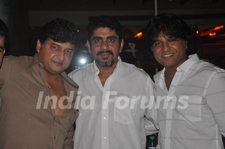 Rajan Shahi, Nikhil Sinha and Aatish Kapadia pose together for a picture