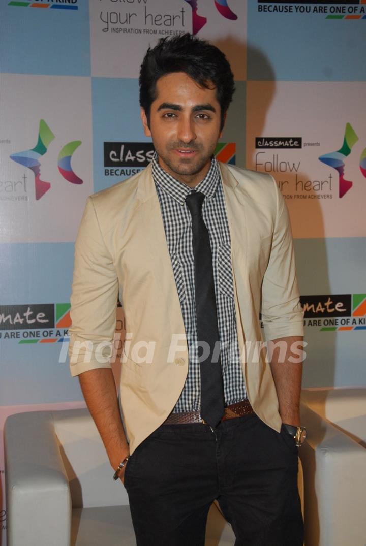 Ayushmann Khurana at 'Follow Your Heart' event by ITC Classmate