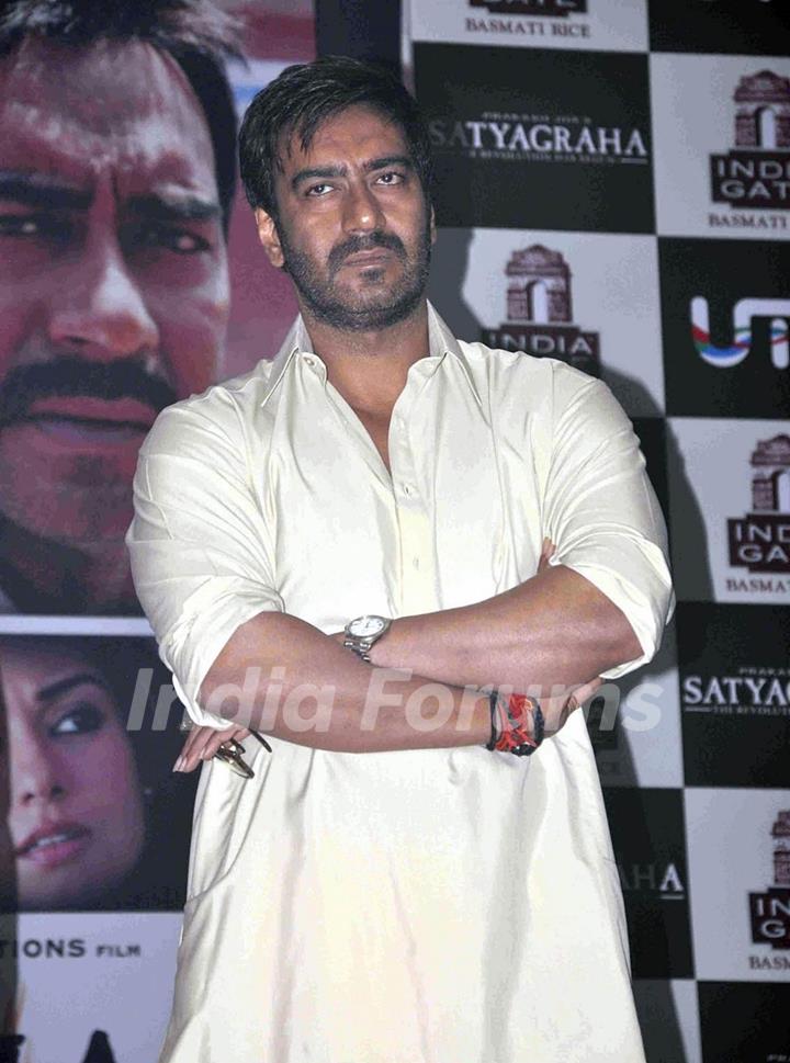 Ajay Devgan at Satyagraha movie promotion