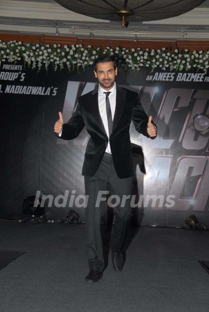 John Abraham at Welcome Back-Movie Launch