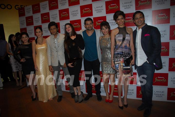 The Grand Masti team at LFW Winter Festival 2013