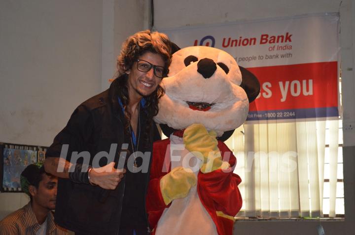 Amardeep (Fame of Robotics Dacing Super Star) with Mickey Mouse