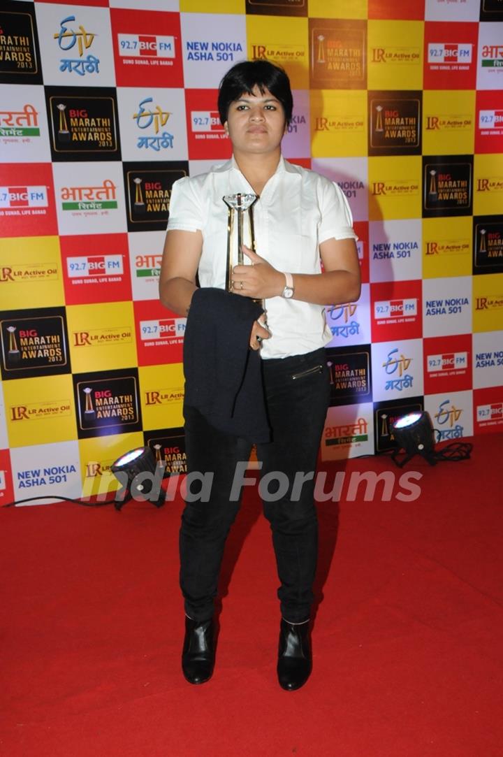 Deepali Joseph at BIG Marathi Entertainment Awards, Best Entertaining Sports Person of the year