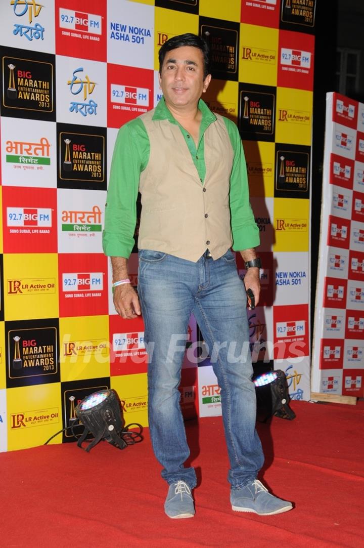Pushkar Shrotri at BIG Marathi Entertainment Awards