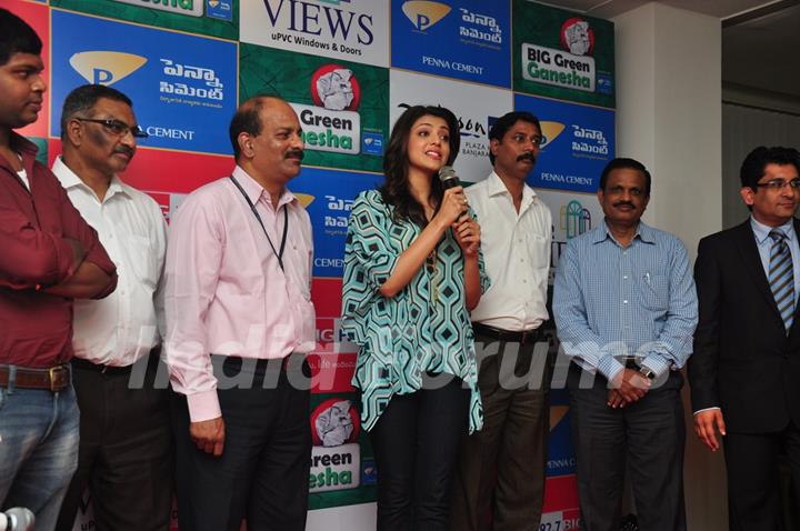 Kajal Aggarwal  proudly launches BIG GREEN GANESHA 2013