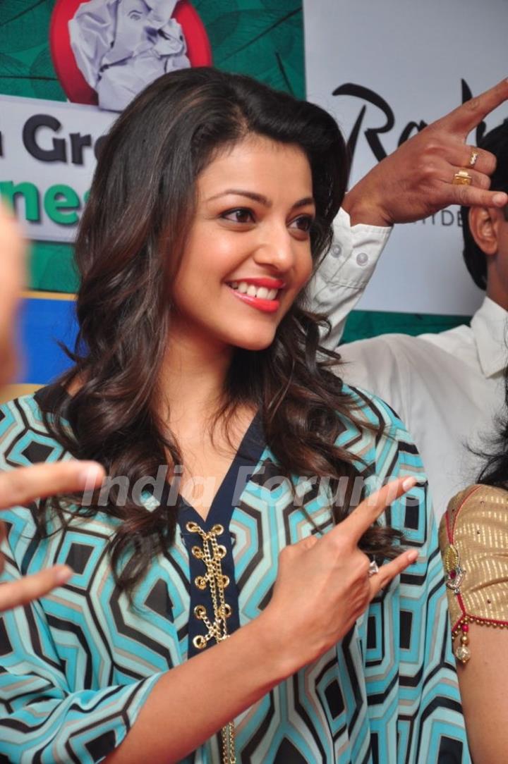 Kajal Aggarwal  proudly launches BIG GREEN GANESHA 2013