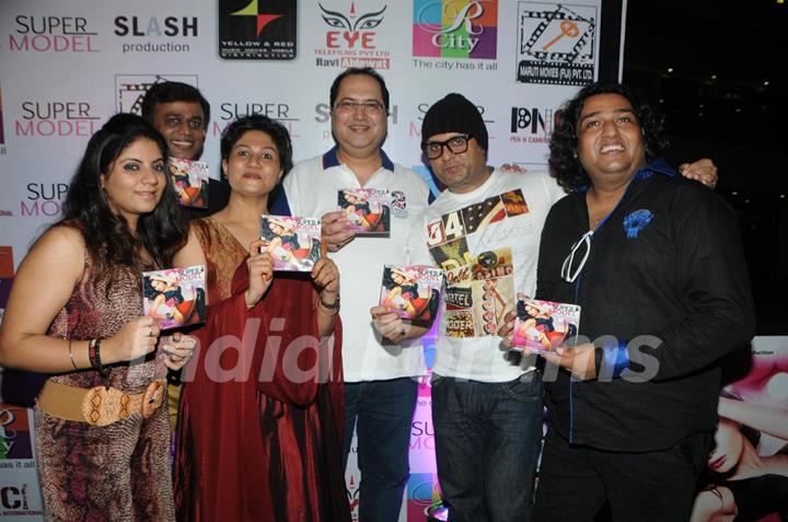 arranum Malik, Navin Batra, DJ sheizwood with Ravi Ahlawat at the Super Model - Music Launch