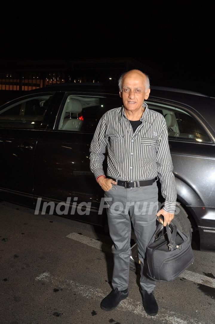 Mukesh Bhatt was at Mumbai Airport leaving for SAIFTA