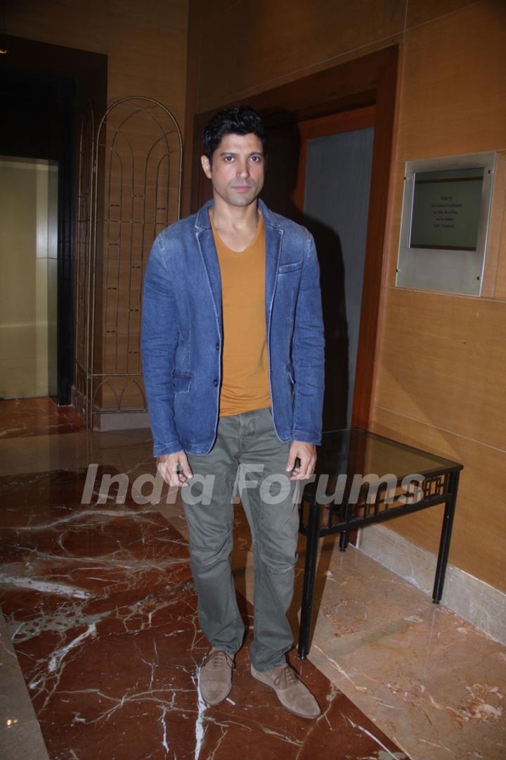 Farhan Akhtar at the launch of Intex Aqua i7