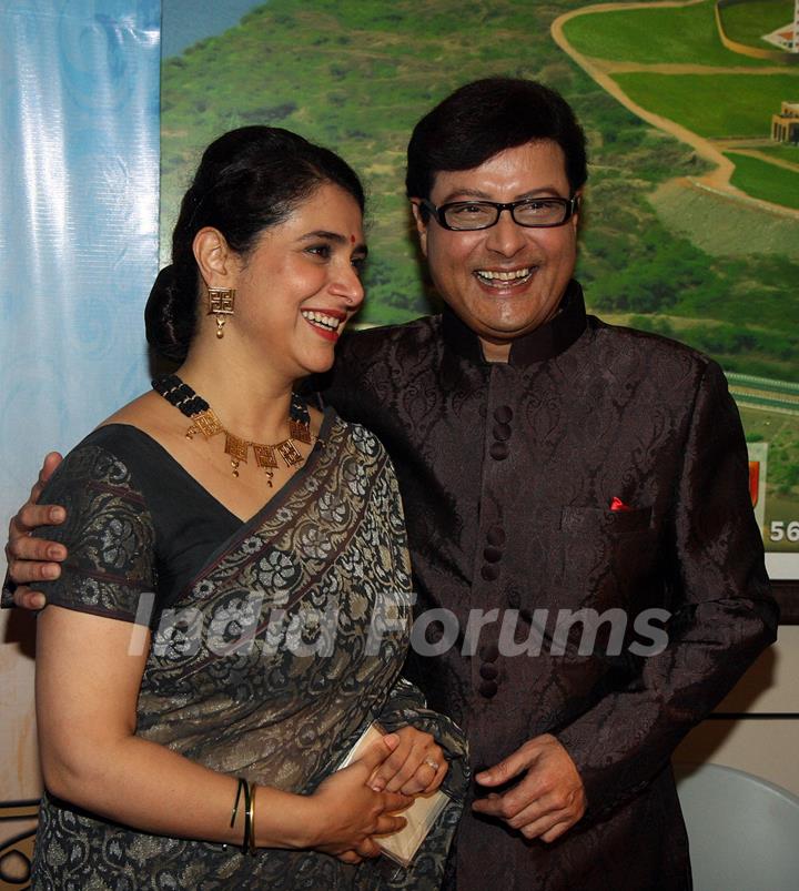 Supriya and Sachin Pilgaonkar at the event